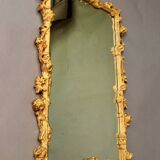 Marble top console and its rocaille style mirror