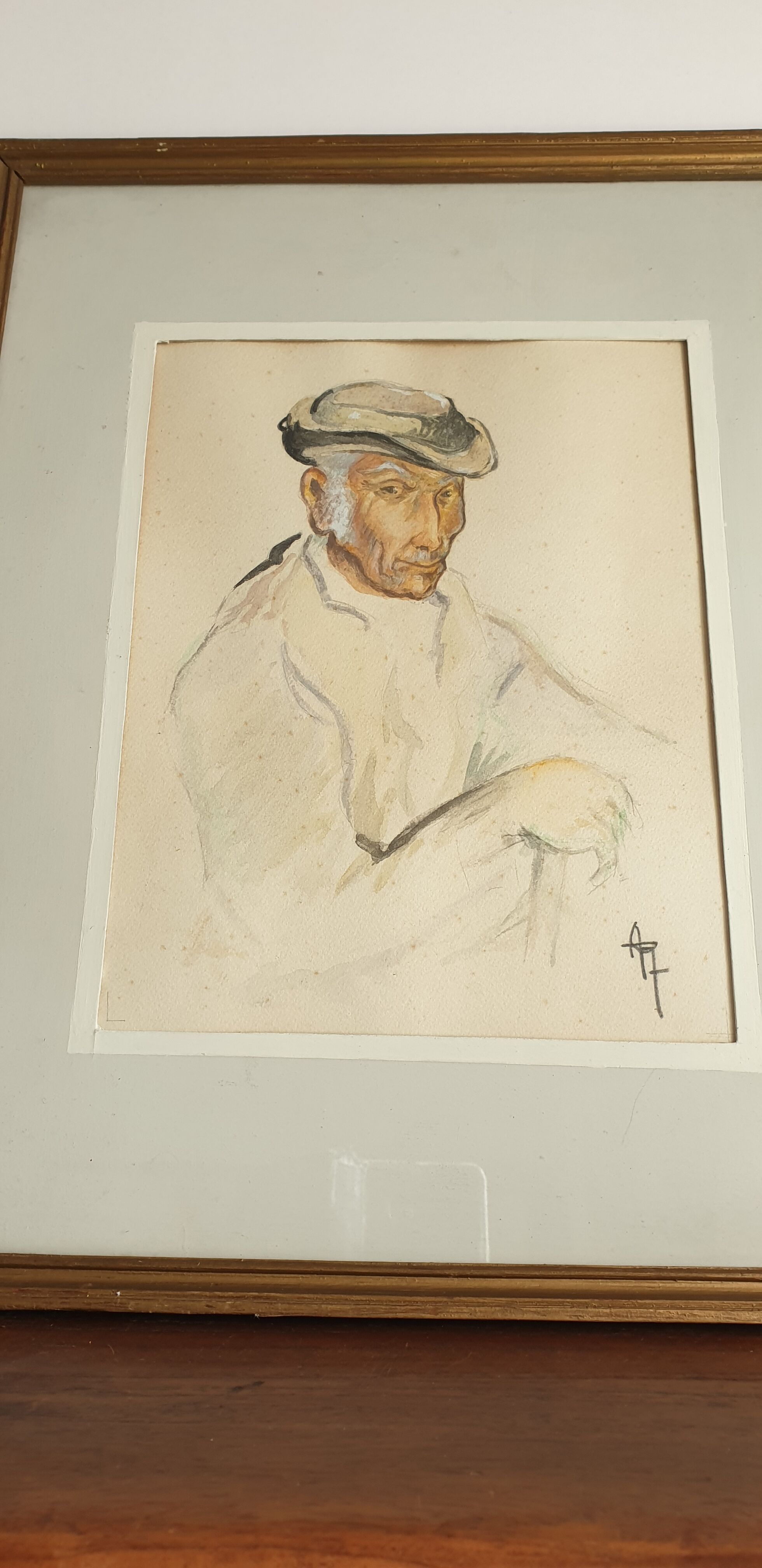 Aqurelle portrait of Vendéen