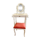 Dressing table with mirror and vintage stool