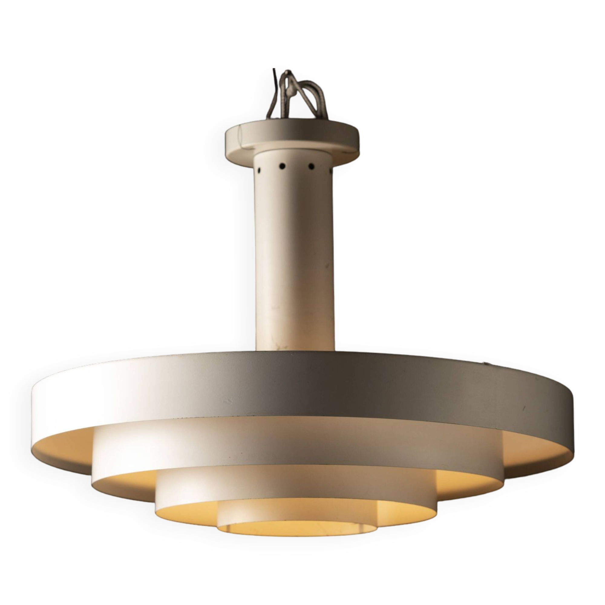 70s metal ceiling light