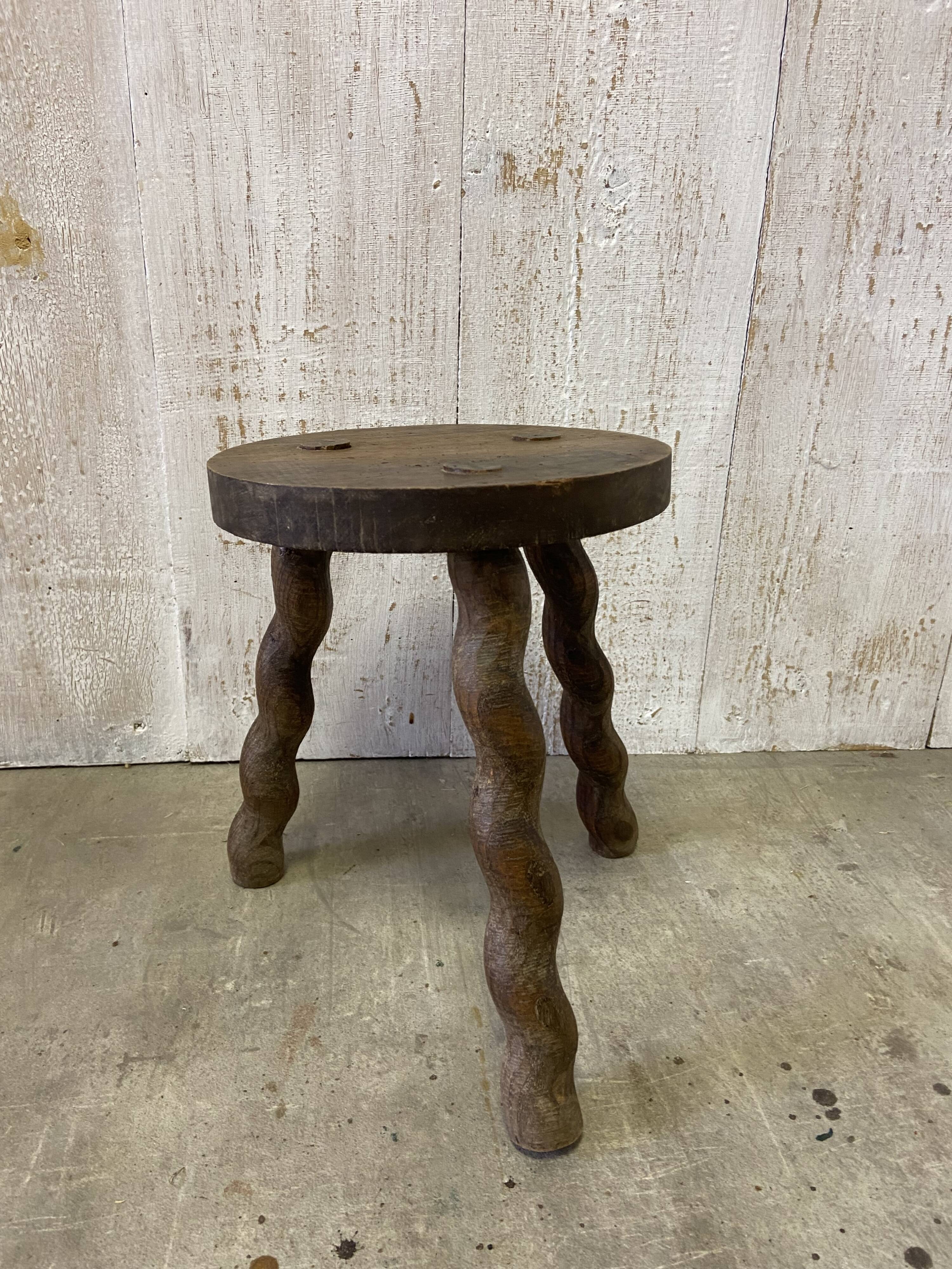 Vintage tripod stool