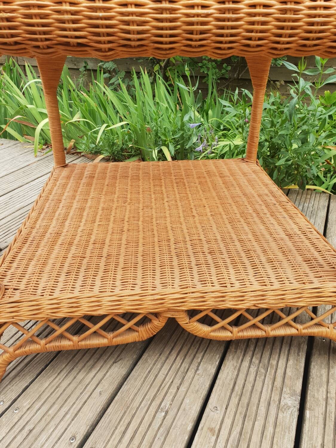 Rattan coffee table 1980