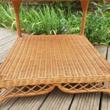 Rattan coffee table 1980