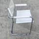 Pair of Bauhaus S34 chairs by Mart Stam in leather and steel.
