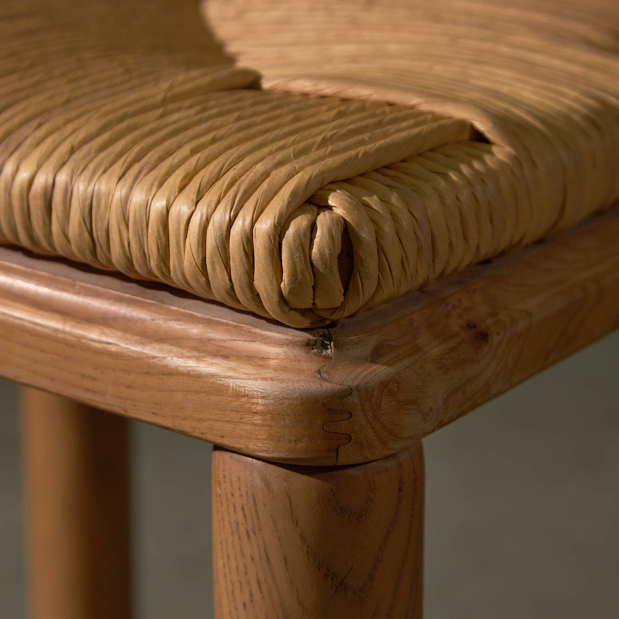 Set of 3 Italian Wooden Curved Backrest Chair