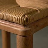 Set of 3 Italian Wooden Curved Backrest Chair