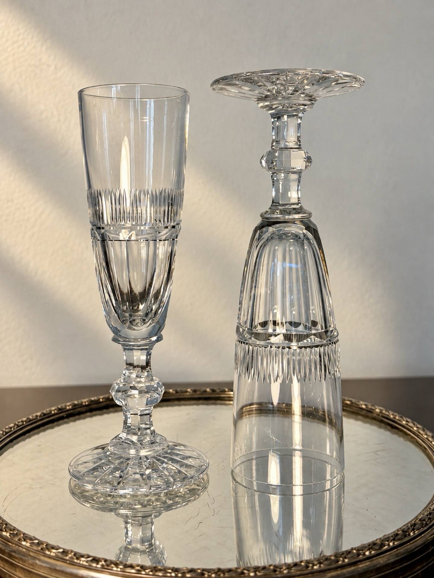 2 verres Saint Louis modèle Trianon