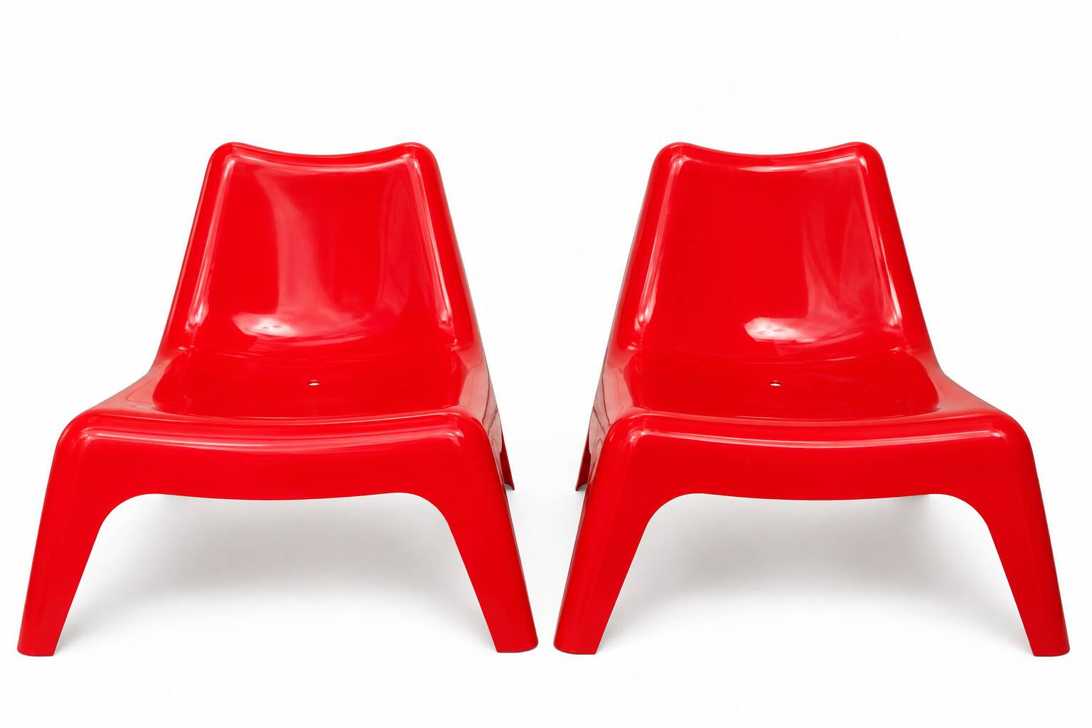 Paire de fauteuils enfant BUNSÖ – IKEA – Thomas Sandell – rouge