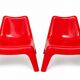 Paire de fauteuils enfant BUNSÖ – IKEA – Thomas Sandell – rouge