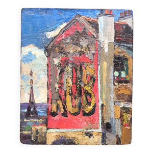 Huile sur panneau de