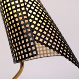 Lampe de table tripode en laiton et métal années 1950