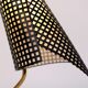 Tripod table lamp brass and metal 1950s