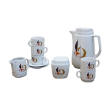 Vintage Bavarian Coffee Set from Schirnding Bavaria, 1950s, Set of 27