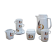 Service à café bavarois vintage de Schirnding, Bavière, années 1950, lot de 27