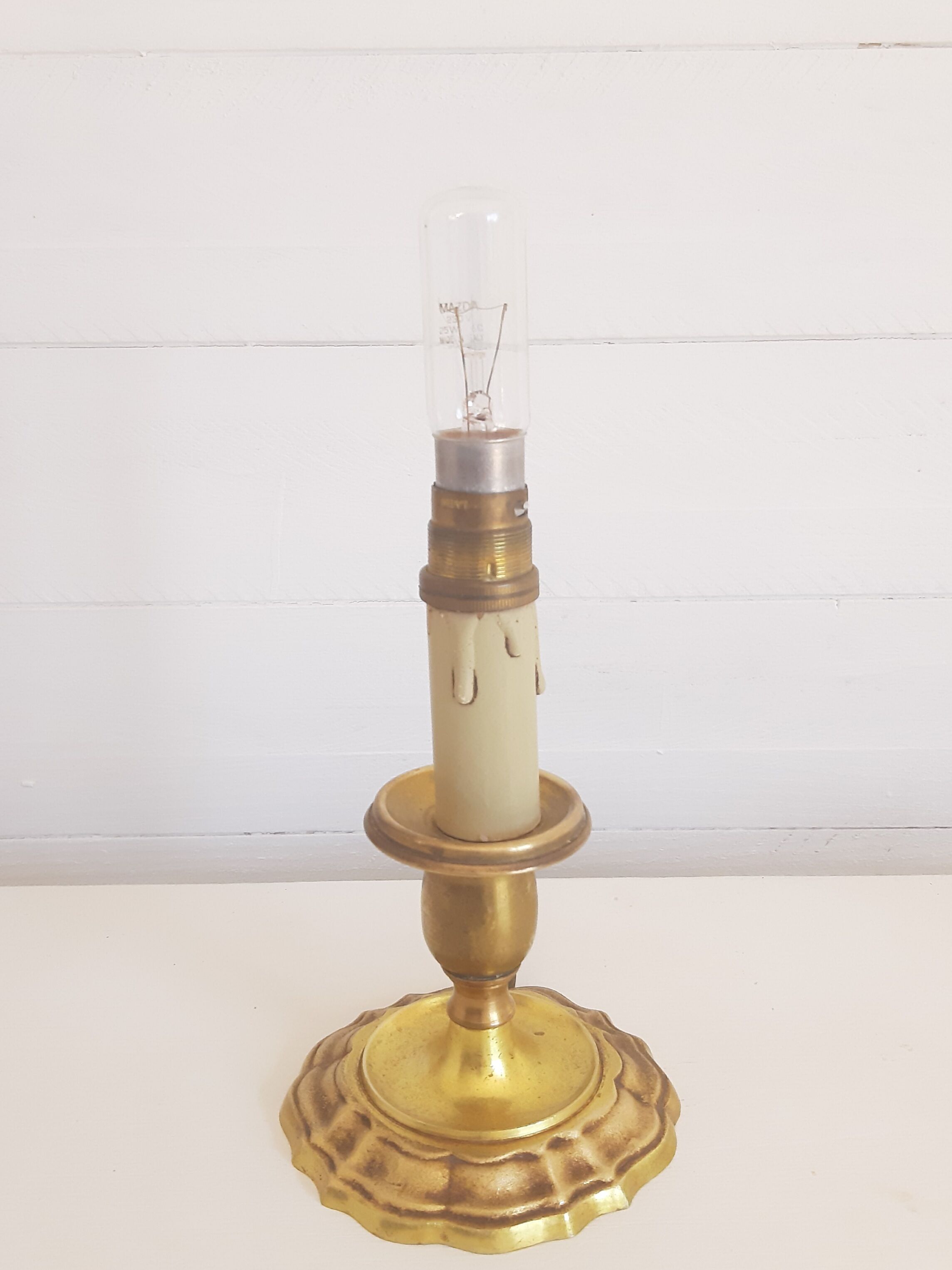 Brass lamp foot