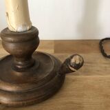 Set of two old candlestick lamps to restore