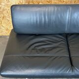 1990s Area Lounge Sofa Leather Sofa by Antonio Citterio for Vitra Chrom Design