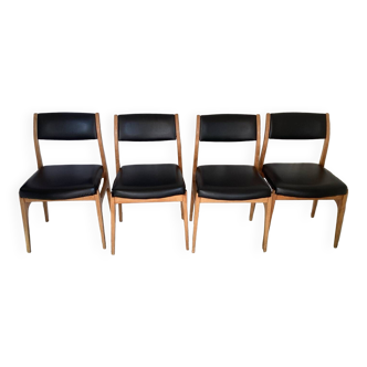 4 vintage Scandinavian chairs from the 50s/60s