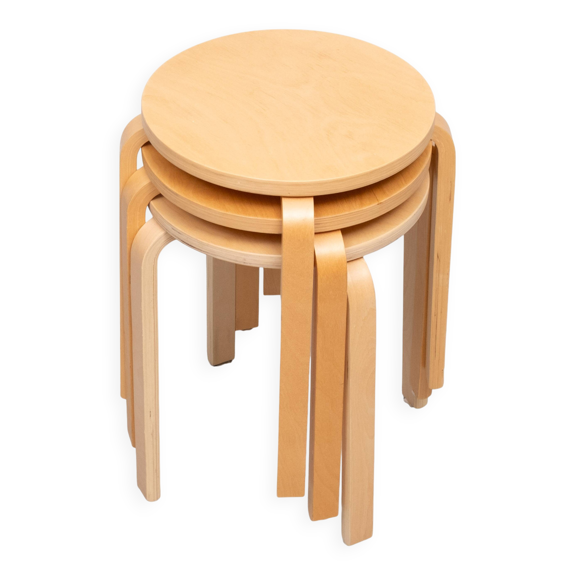 Tabourets Ikea Frosta ensemble de trois années 1980
