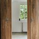 Armoire Art déco, 3 portes, 1 miroir, sablée