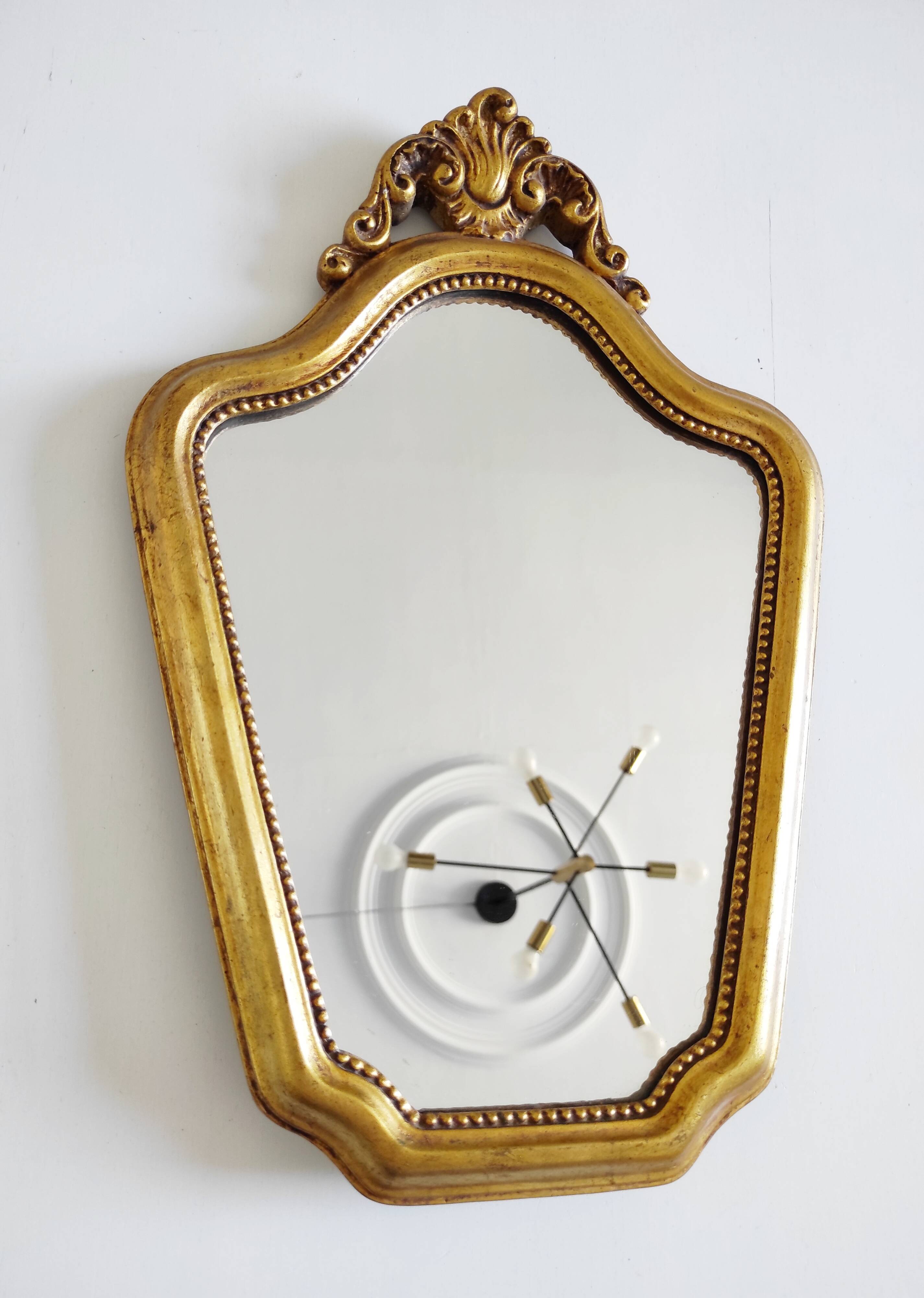Gold mirror 38.5 x 26 cm