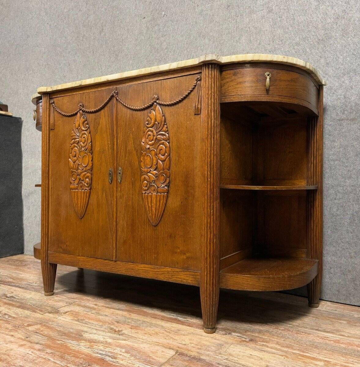Art Deco sideboard in oak