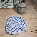 Pouf berbère bohemian fait main 60 X 60 X 25 CM
