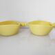 Two yellow ceramic dishes