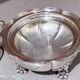 Antique Decorative Caviar Dish Caviar Serving, Silver Quadruple Plate Lid, Spoon