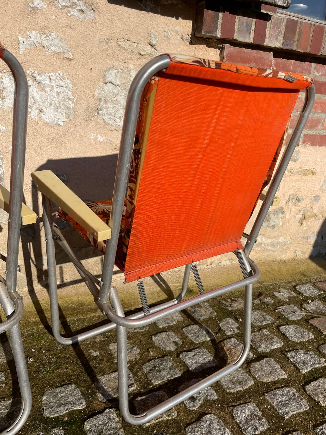 Pair of vintage deckchairs