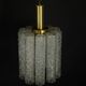 Pair of Murano glass and brass chandeliers