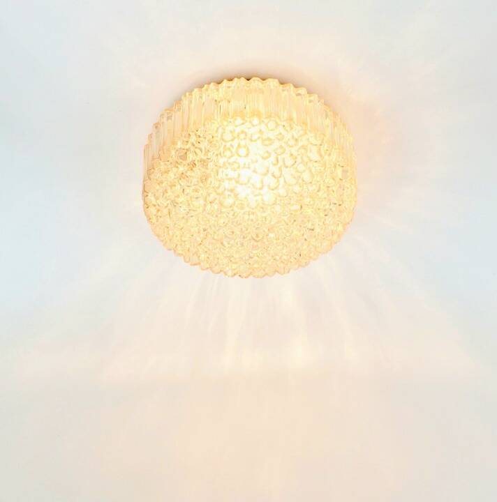 Pair of Mid-Century Bubble Glass Wall Lamps by H.Tynell for Limburg, 1970s