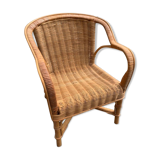 Vintage rattan child chair