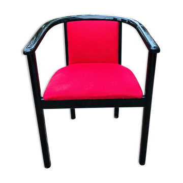 Red and black armchair