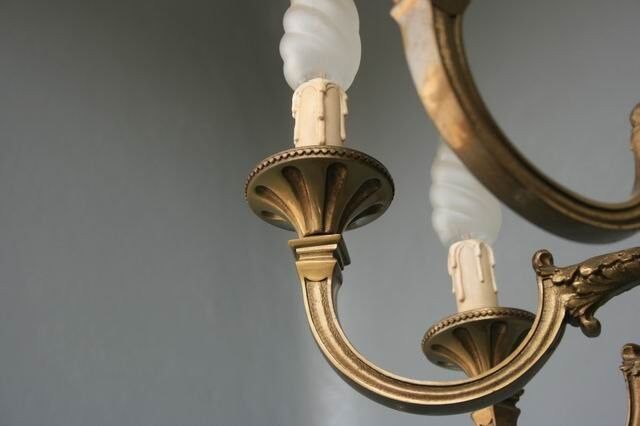 Chandelier bronze 8 branches