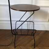 Floor lamp with shelf, magazine rack and diabolo, 1960s