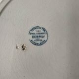 Old round dish Terre de Fer Debray, Guadeloupe service