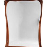 Mirror of time 1900 art deco Walnut carved by Gauthier and Poinsignon 130x175cm