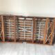 Wood bed Day bed vintage 50s 60s braces
