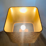 Large cork table lamp, Mid-Century