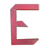 Letter signs - E - red