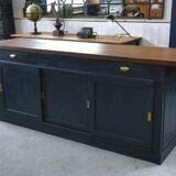 1950s pine sliding door counter