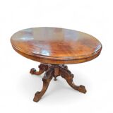 Oval Victorian tilt-top table, breakfast table / 1840s