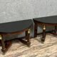 Pair of mahogany Empire consoles circa 1880