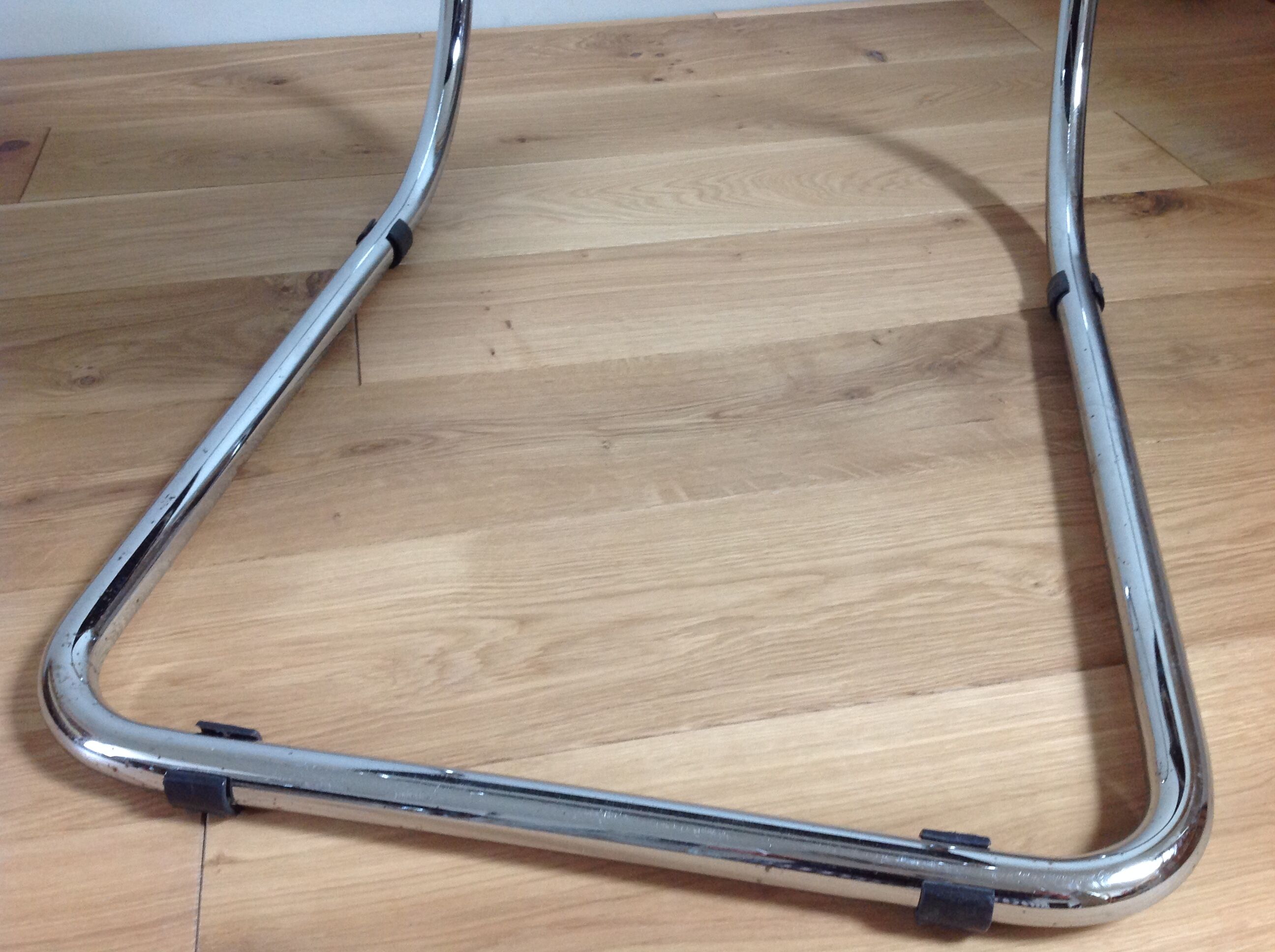 Mies Van Rohe chrome and leather chair