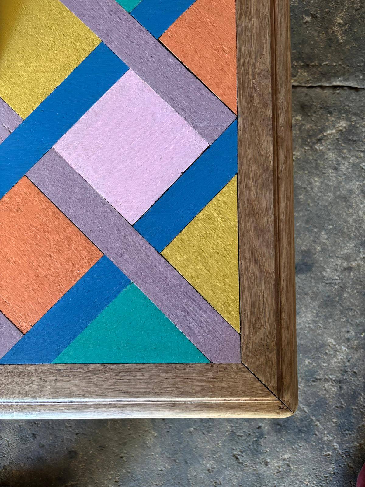 Colourful coffee table