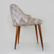 Pair of chairs moumoute wooden compass legs year 60