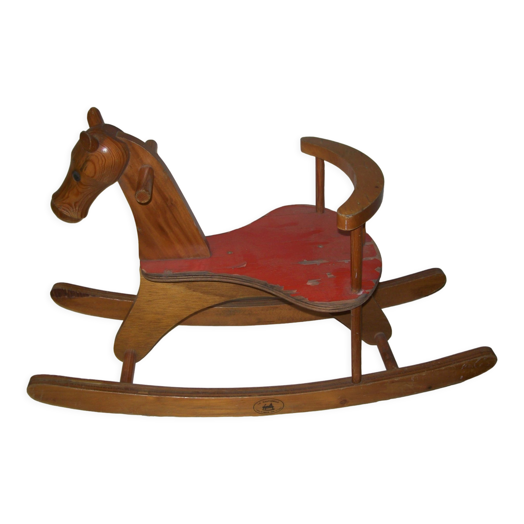 Wooden rocking horse
