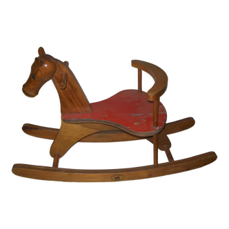 Wooden rocking horse