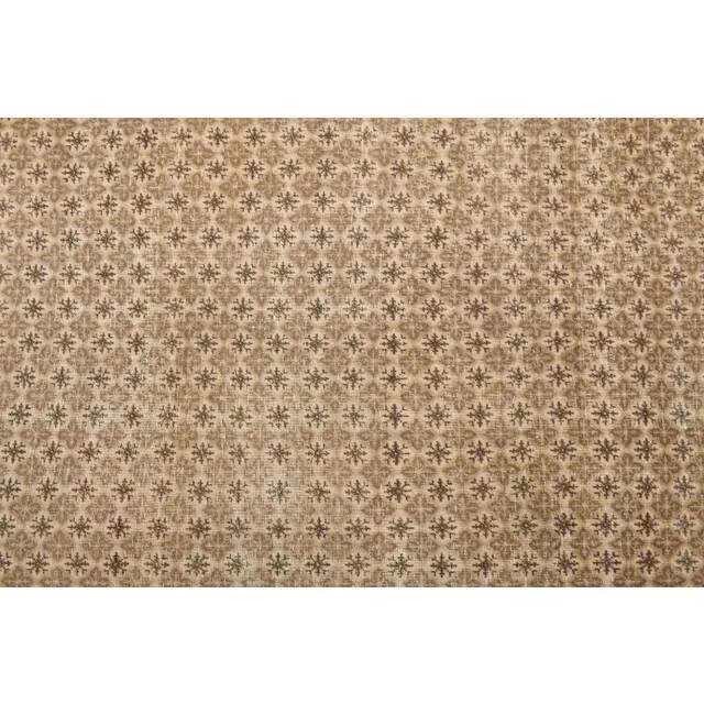 1970s Vintage Turkish Hand-Knotted Wool Cotton Beige Area Rug 149x226